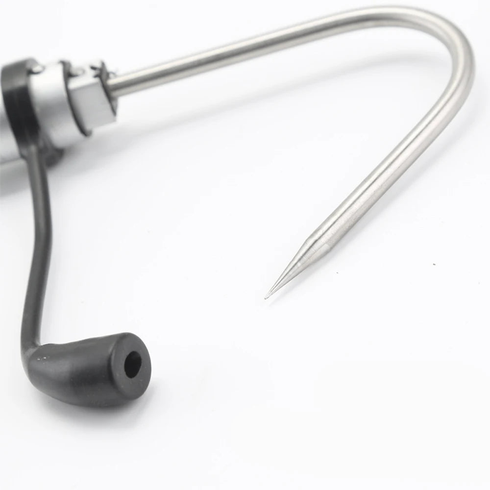 New Ice Fishing Rod Spear Hook Tools Telescopic Retractable Fish Gaff Stainless Steel Portable Sea Boat Fishing Grip Tackle 60cm