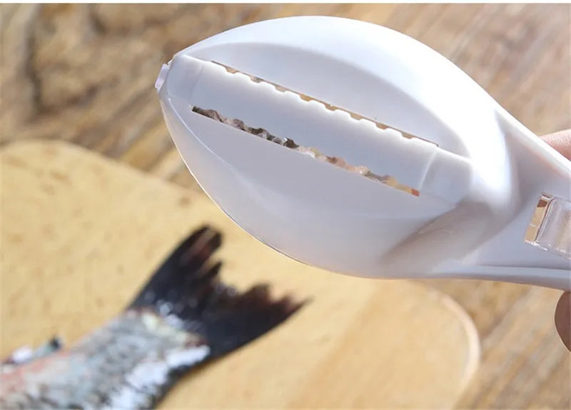 Fish Scales Graters Scraper Fish Cleaning Tool Scraping Scales Device with Cover Home Kitchen Cooking Fishing Tool Pesca Tackle