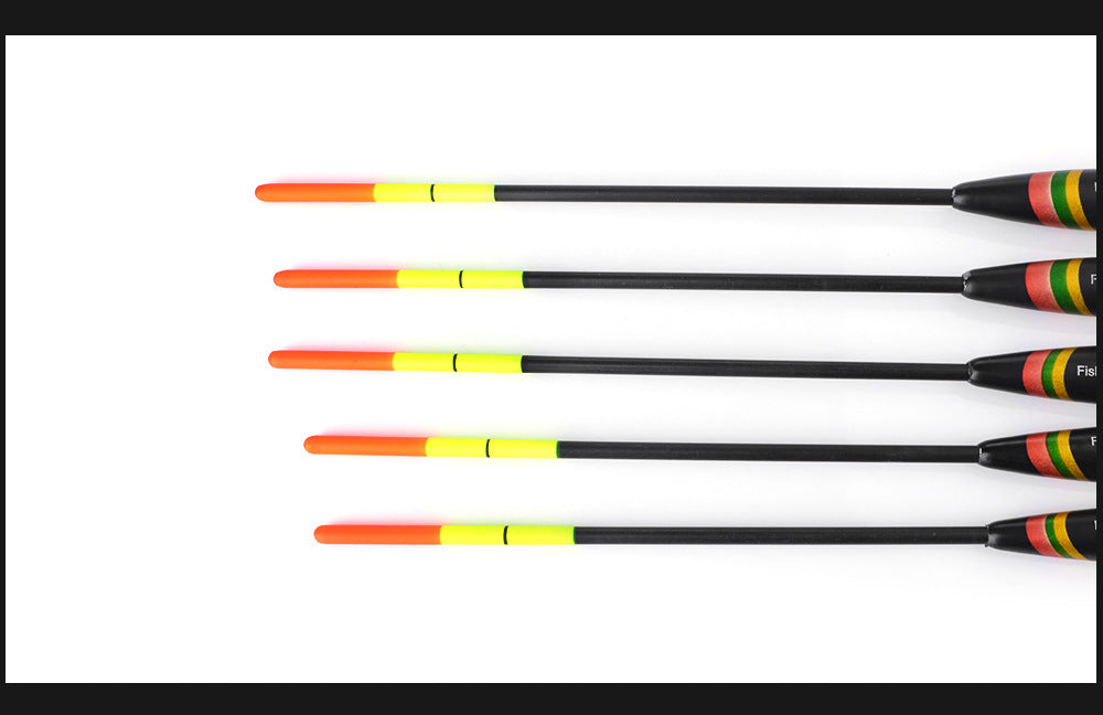 5 Pieces of Outdoor Fishing Gear Accessories for Fishing Float with Lead Shirt Wood, Large Buoyancy, and Thickened Tail