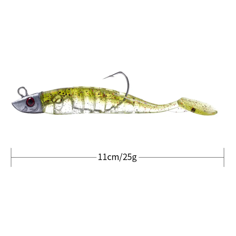 5-Piece Jig Head Soft Bait Set
