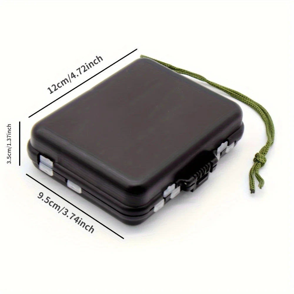 140 piece fishing gear kit, stainless steel swivel and float equipped snap button, durable black box suitable for anglers