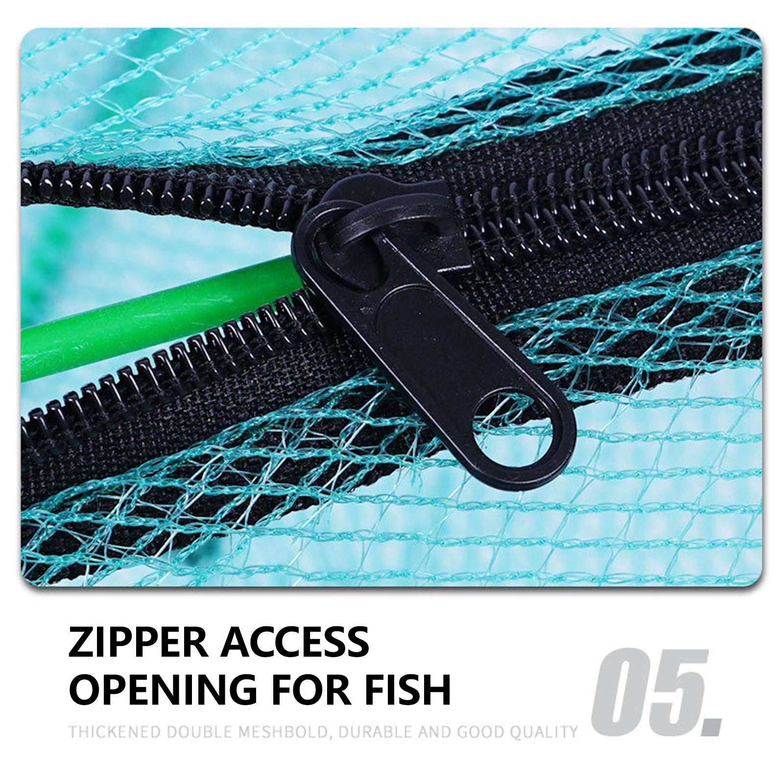 Fishing Trap Catcher Tool Fishing Net Cage for Pond River Creek Outdoor Aquaculture Shrimp Eel Fish Durable Mesh Gear