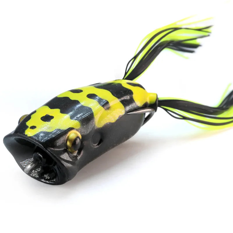 Frog Fishing Lures Gamakatsu Hook Long Cast Topwater Artificial Bait 16g Tractor Popper Lure Catch Pike Snakehead Fish Bass
