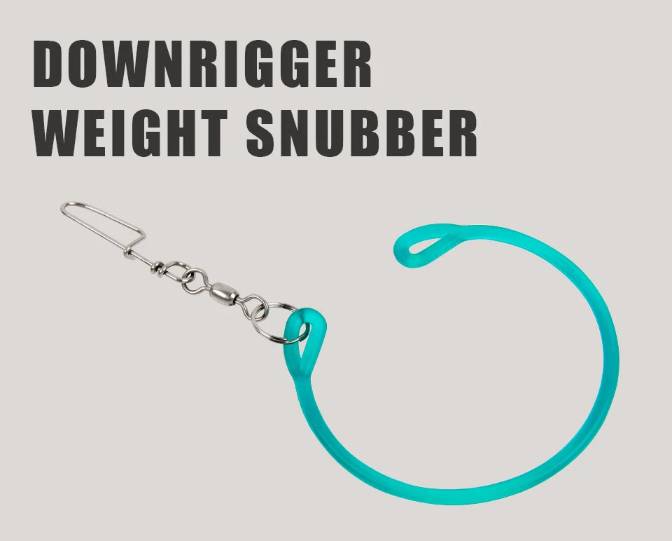 Fishing Gear Fishing Tackle Compact Fishing Downrigger Weight Snubber with Release Weights Clips for Portable Trolling Gear Sea