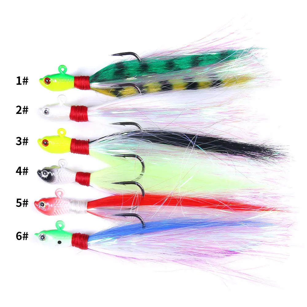 6-Piece Bucktail Jig Set