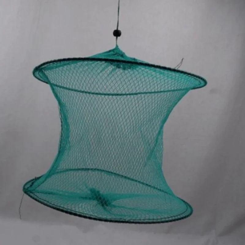 Two-layer Portable Fishing Net Fish and Shrimp Net Cage Casting Net Fishing Trap Net and Foldable Fishing Net Fishing Gear