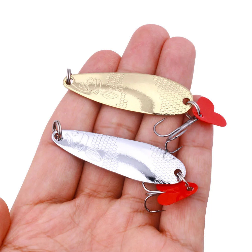 Fishing Lure Kit 16 Pcs Sets Trolling Jigging Lure Metal Spoon For Bass Pike Crank Tackle Accessories With Box Wobblers Kit