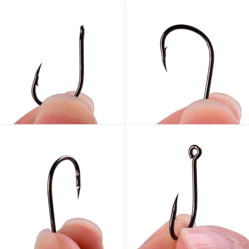 Fishing Accessories Fishing Gear 3-12 #500 Perforated Fish Hooks Set
