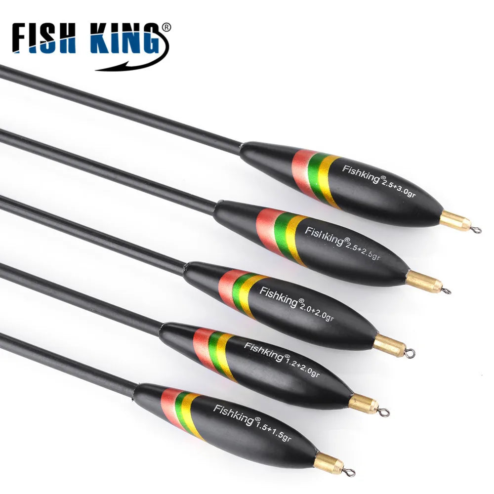5 Pieces of Outdoor Fishing Gear Accessories for Fishing Float with Lead Shirt Wood, Large Buoyancy, and Thickened Tail
