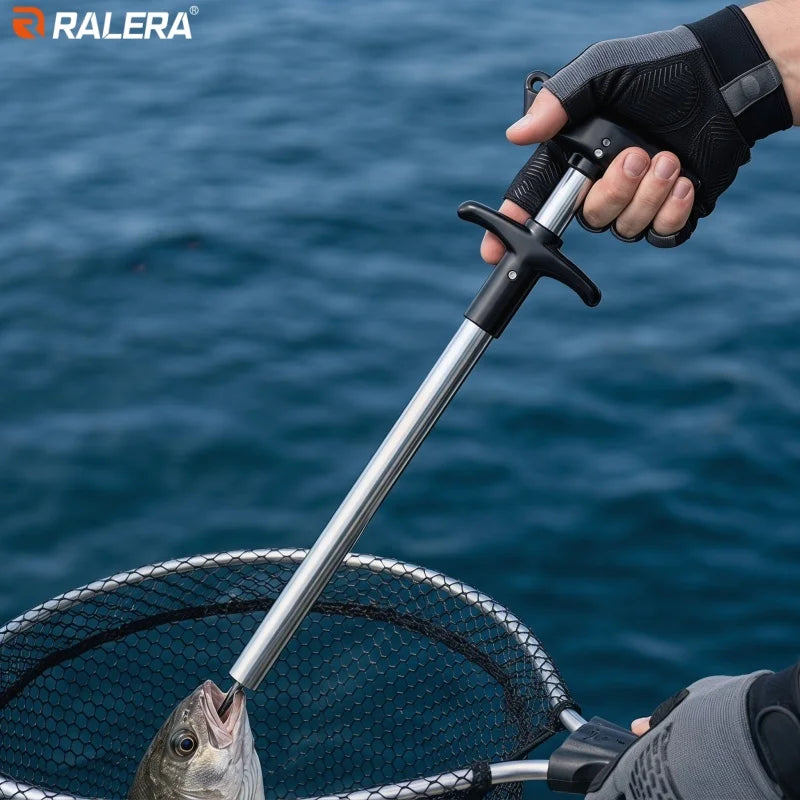 Lure Fishing Gear Equipment: Fish Gripper, Split Ring Fishing Pliers, Pliers Sheath, Retention Rope, Fishing Tackle Stuff Kit