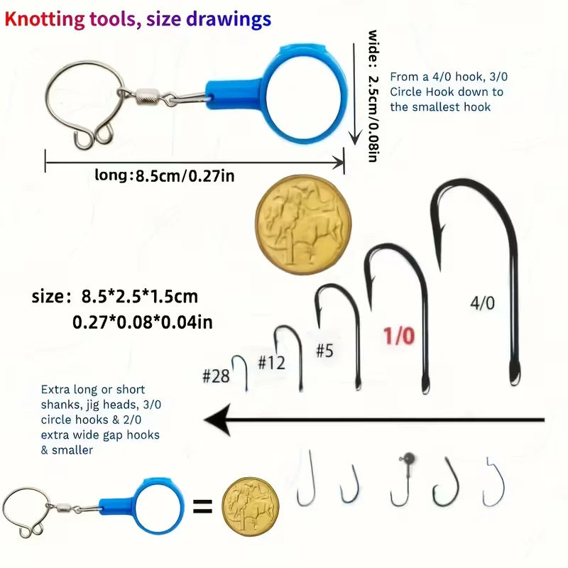 2pcs   Fishing Gadgets: Knotting Tool, Outdoor Fishing Supplies Tools For Multifunctional Fishing