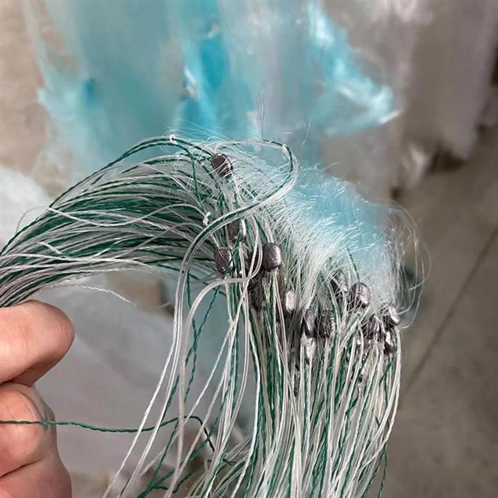 Professional Fishing Cast Net Fishing Gear Sturdy and Durable Portable Easy Throw Fishing Net for River Pond Sea Fishing Using