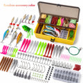 302Pcs Baits Fishing Lures Fishing Gear Lures Kit Multi-Lure Fishing Set for Fresh/Deep Water Bass Pesca