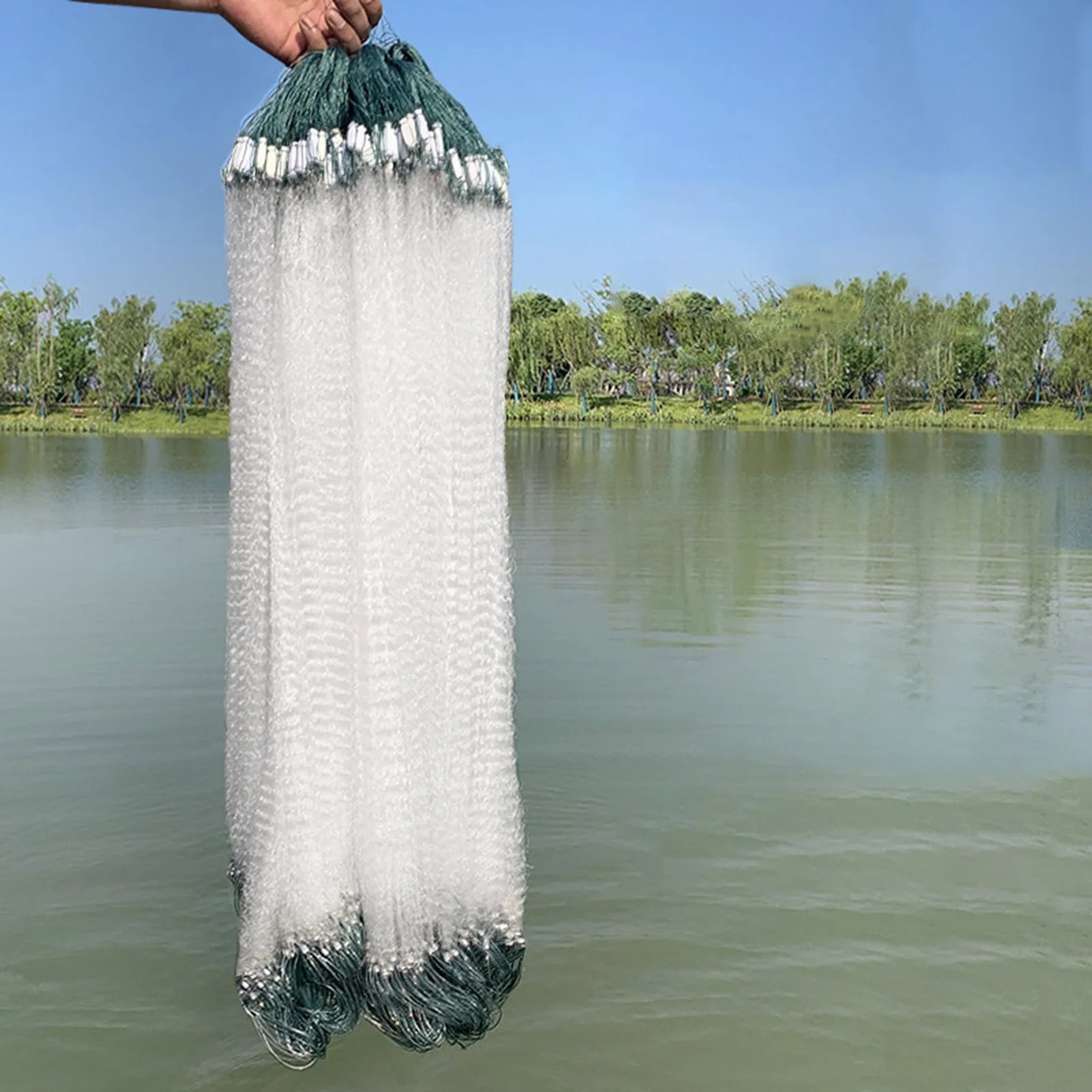 Professional Fishing Cast Net Fishing Gear Sturdy and Durable Portable Easy Throw Fishing Net for River Pond Sea Fishing Using