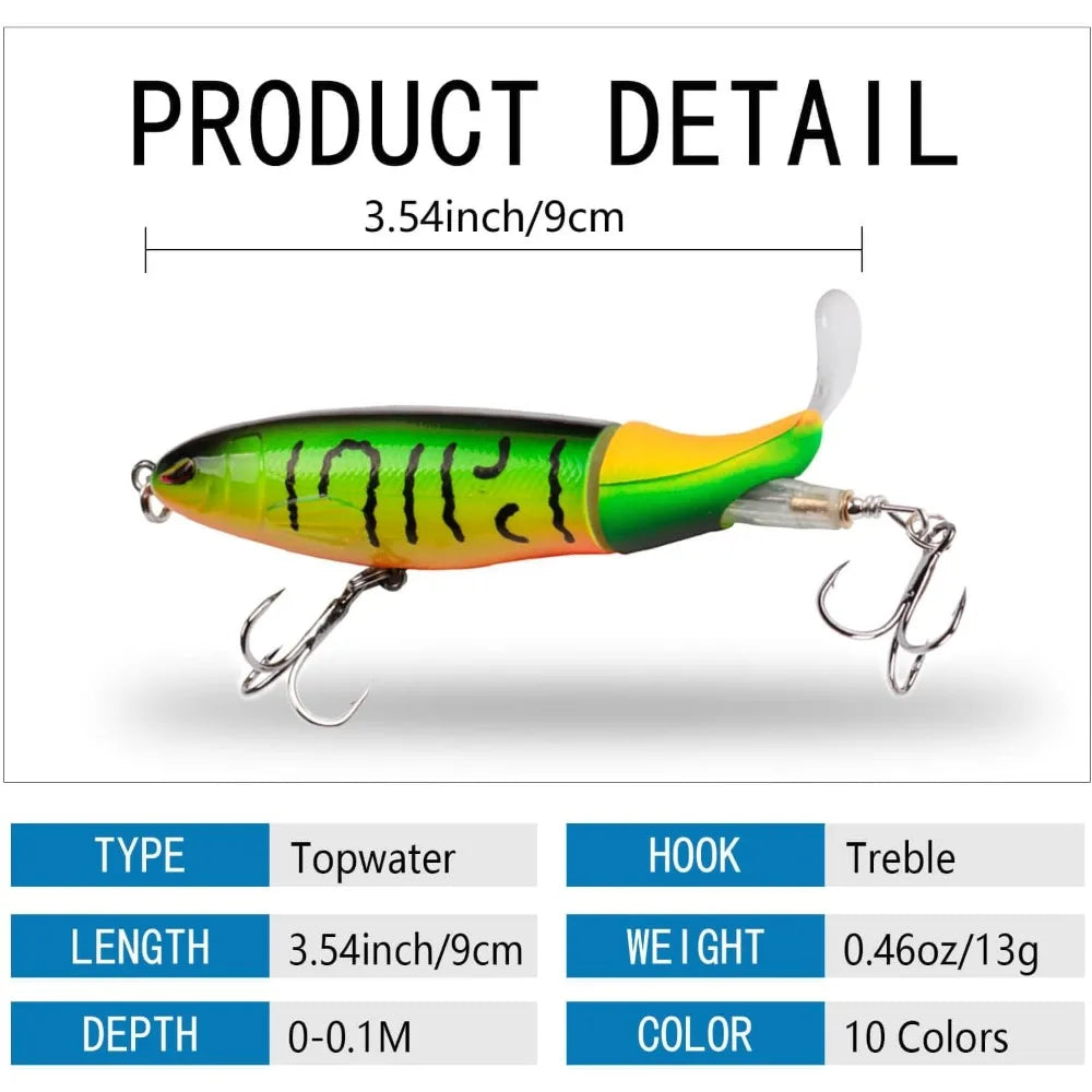 10-Piece Topwater Lure Set