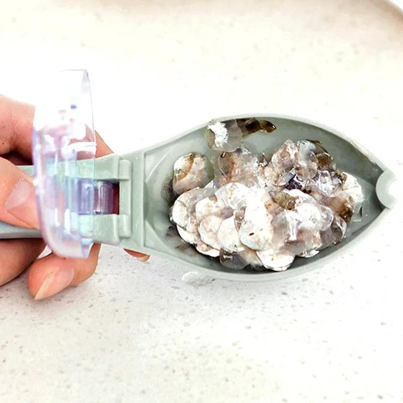 Fish Scales Graters Scraper Fish Cleaning Tool Scraping Scales Device with Cover Home Fishing Cleaning Peeler Kitchen Tool