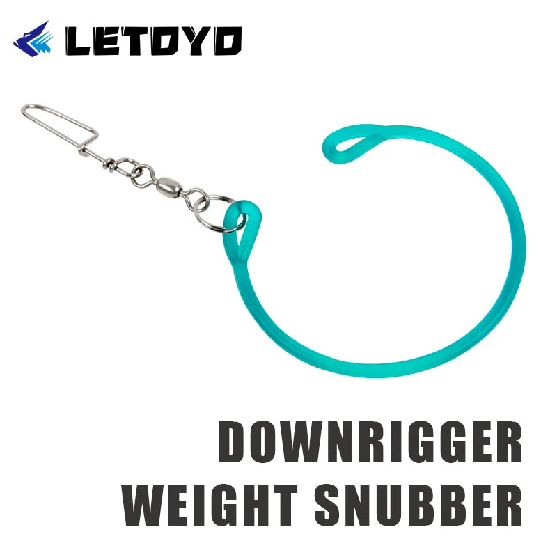 Fishing Gear Fishing Tackle Compact Fishing Downrigger Weight Snubber with Release Weights Clips for Portable Trolling Gear Sea