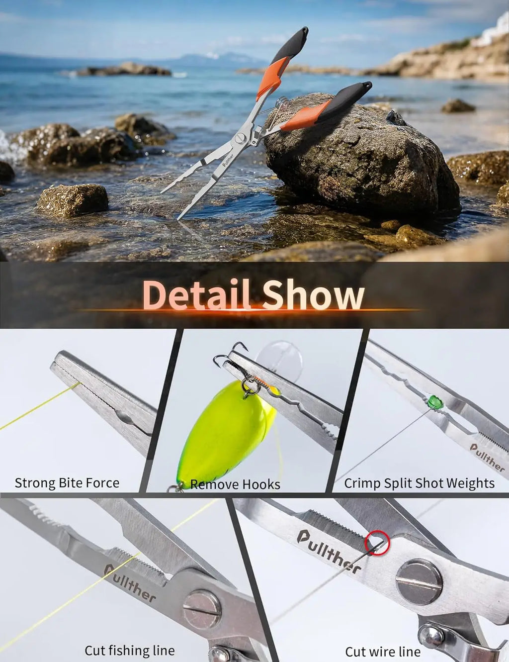 Stainless Hook Remover Pliers