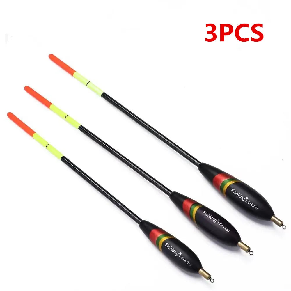 5 Pieces of Outdoor Fishing Gear Accessories for Fishing Float with Lead Shirt Wood, Large Buoyancy, and Thickened Tail