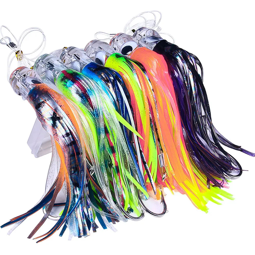 6-Piece Octopus Skirt Lure Set