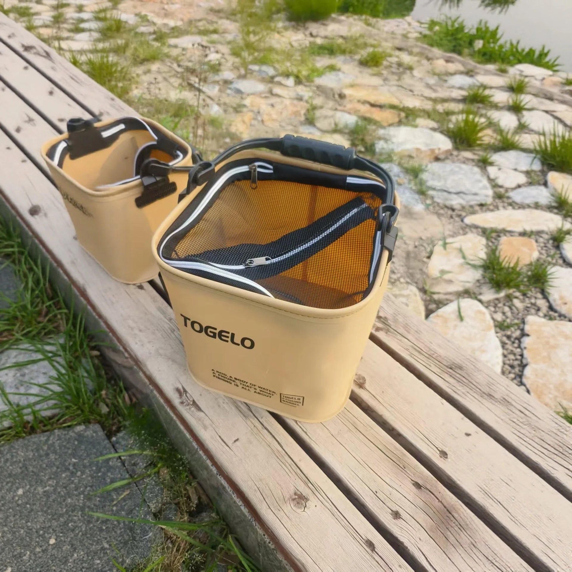 8L/13L Fishing Bucket Tackle Accessory Suitcase - Sports Entertainment Fishing Supplies All-in-One Gear Organizer