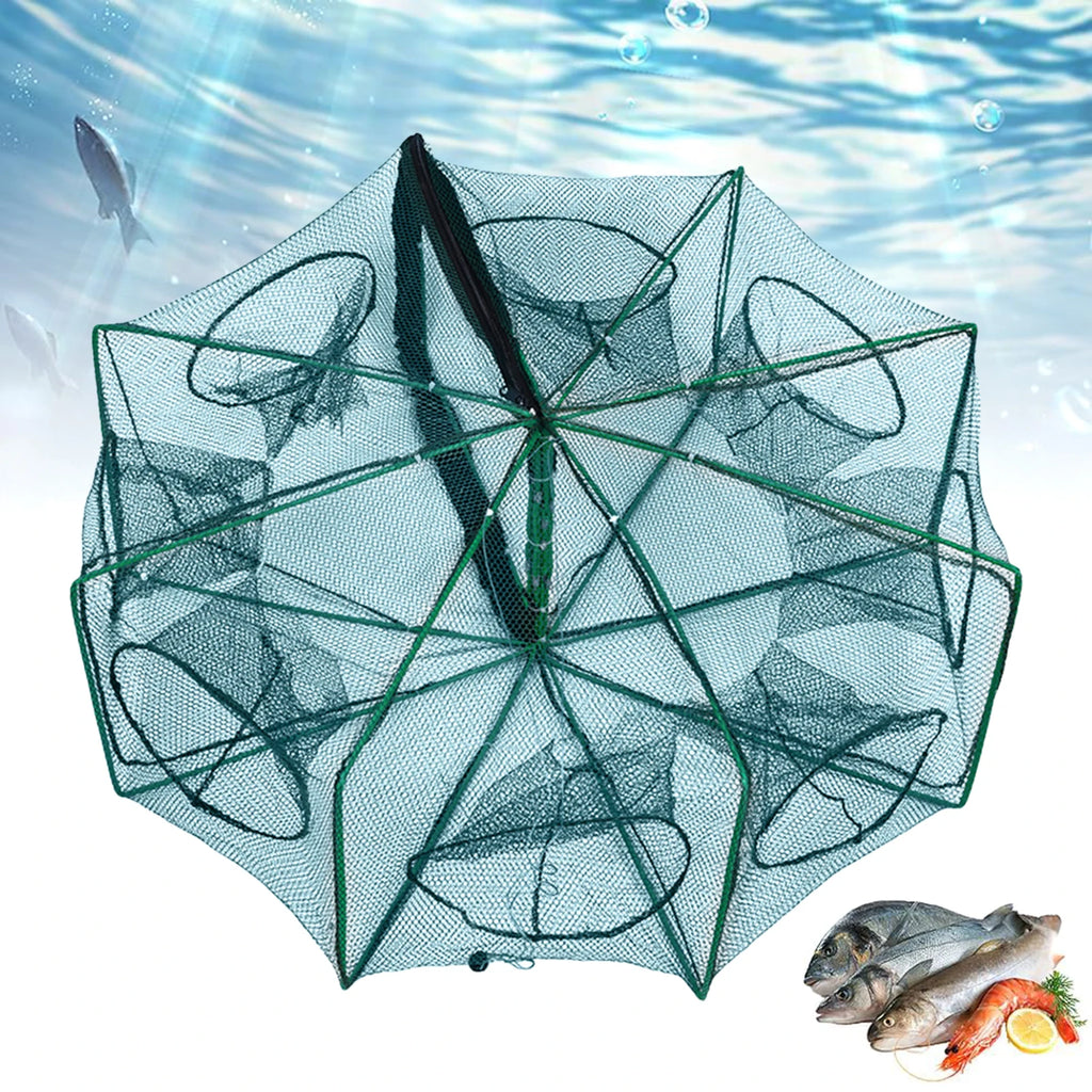 Fishing Trap Catcher Tool Fishing Net Cage for Pond River Creek Outdoor Aquaculture Shrimp Eel Fish Durable Mesh Gear