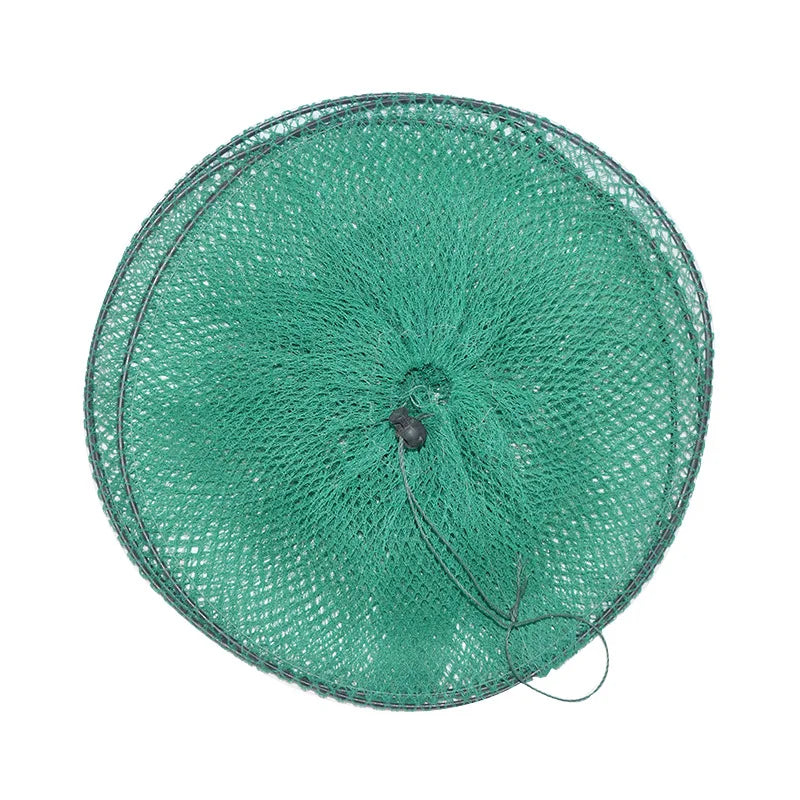 Two-layer Portable Fishing Net Fish and Shrimp Net Cage Casting Net Fishing Trap Net and Foldable Fishing Net Fishing Gear