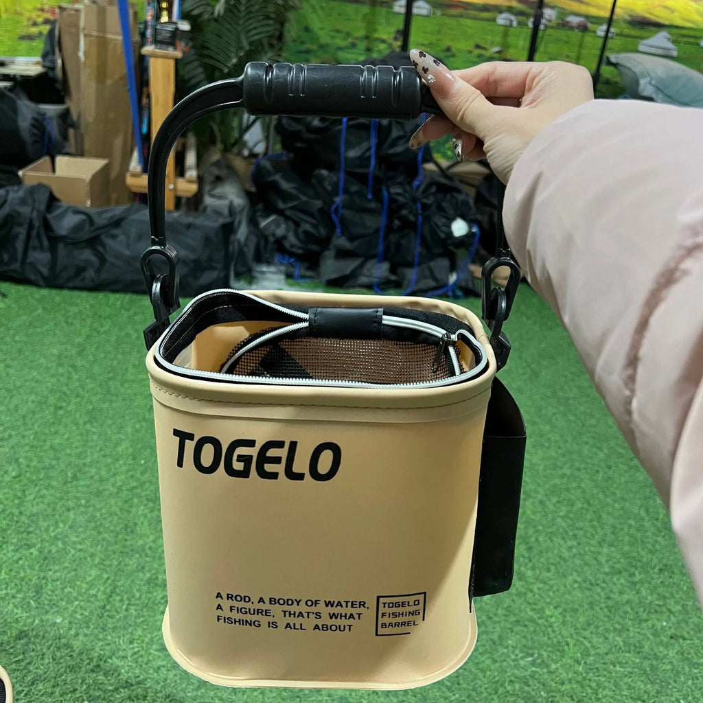 8L/13L Fishing Bucket Tackle Accessory Suitcase - Sports Entertainment Fishing Supplies All-in-One Gear Organizer