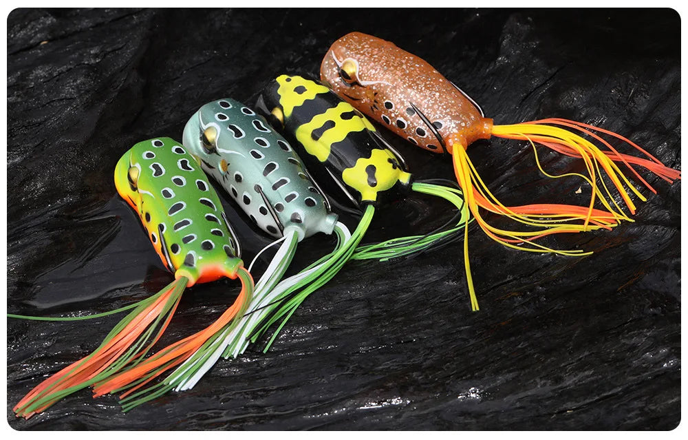 Frog Fishing Lures Gamakatsu Hook Long Cast Topwater Artificial Bait 16g Tractor Popper Lure Catch Pike Snakehead Fish Bass