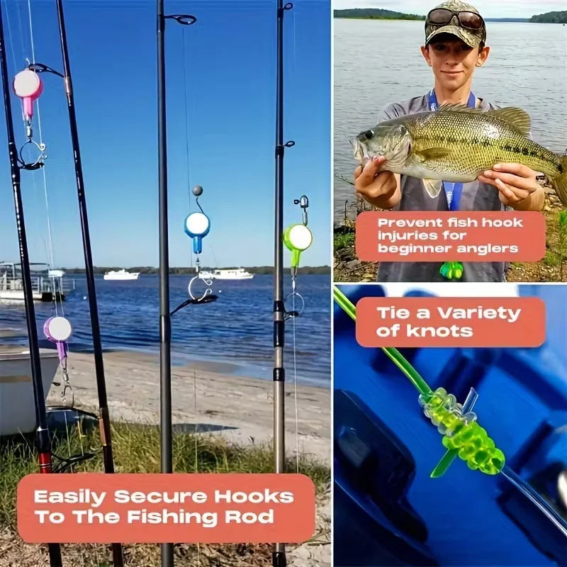 2pcs   Fishing Gadgets: Knotting Tool, Outdoor Fishing Supplies Tools For Multifunctional Fishing