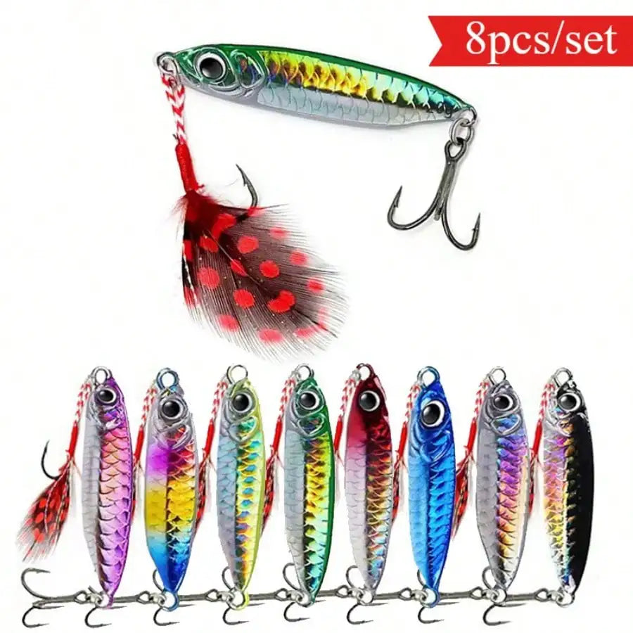 8-Piece Shore Jig Lure Set