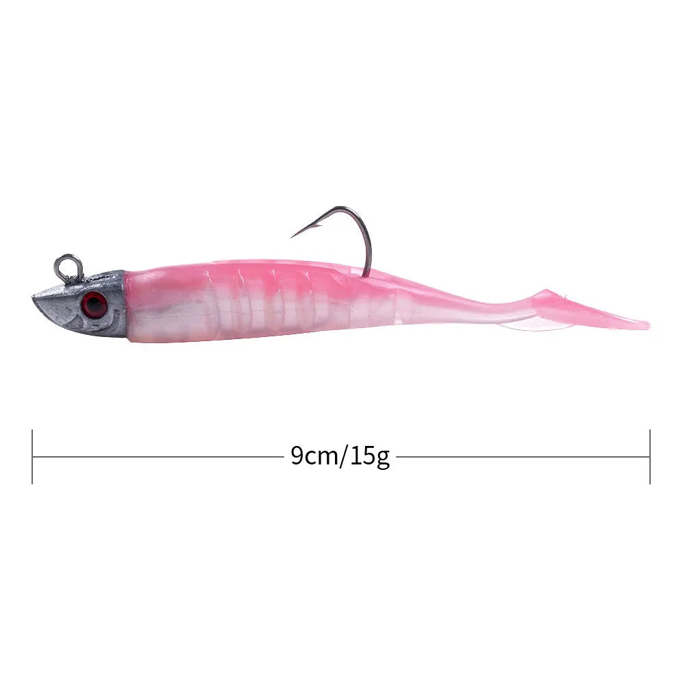 5-Piece Jig Head Soft Bait Set