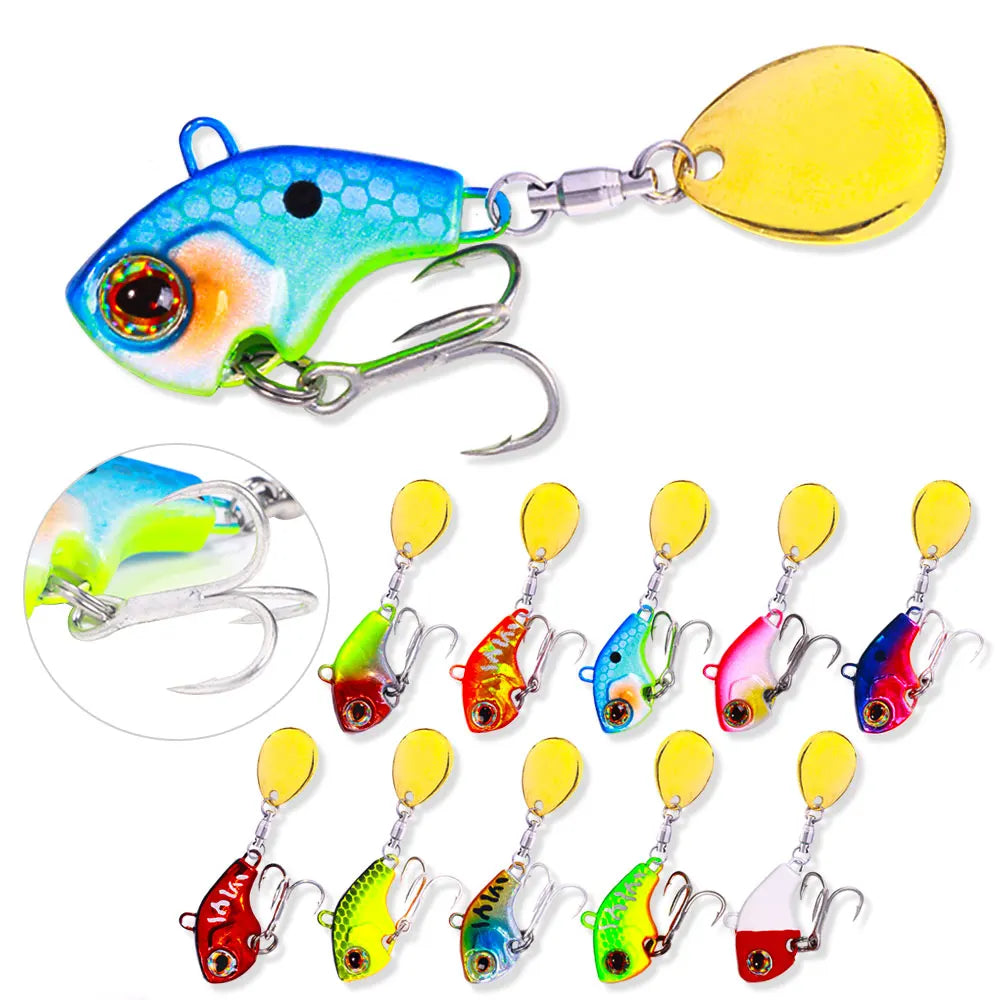 10-Piece VIB Spinner Lure Set