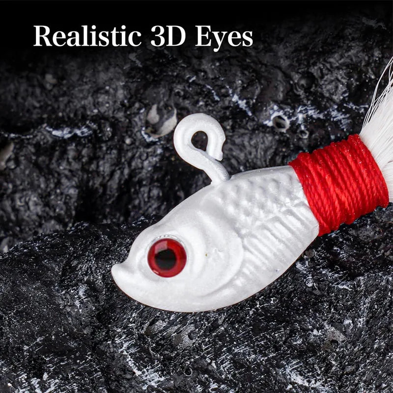 3-Piece Bucktail Jig Heads
