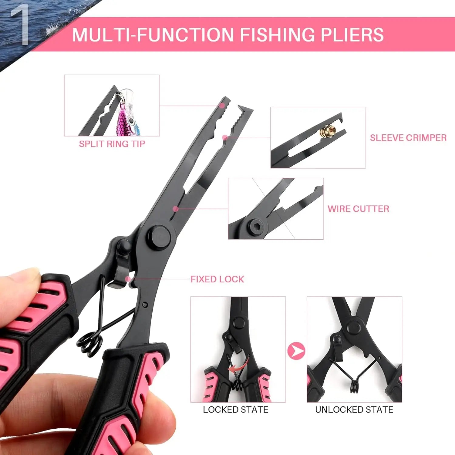 Mouhike Fishing Pliers Kit