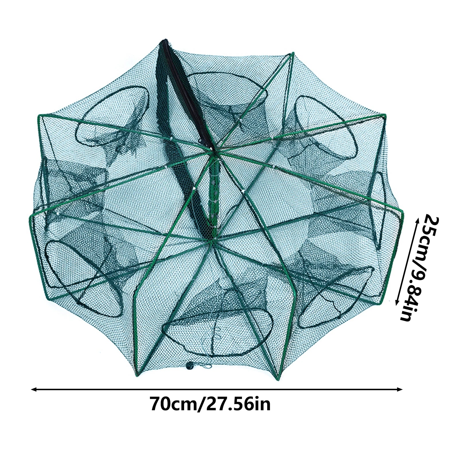 Fishing Trap Catcher Tool Fishing Net Cage for Pond River Creek Outdoor Aquaculture Shrimp Eel Fish Durable Mesh Gear