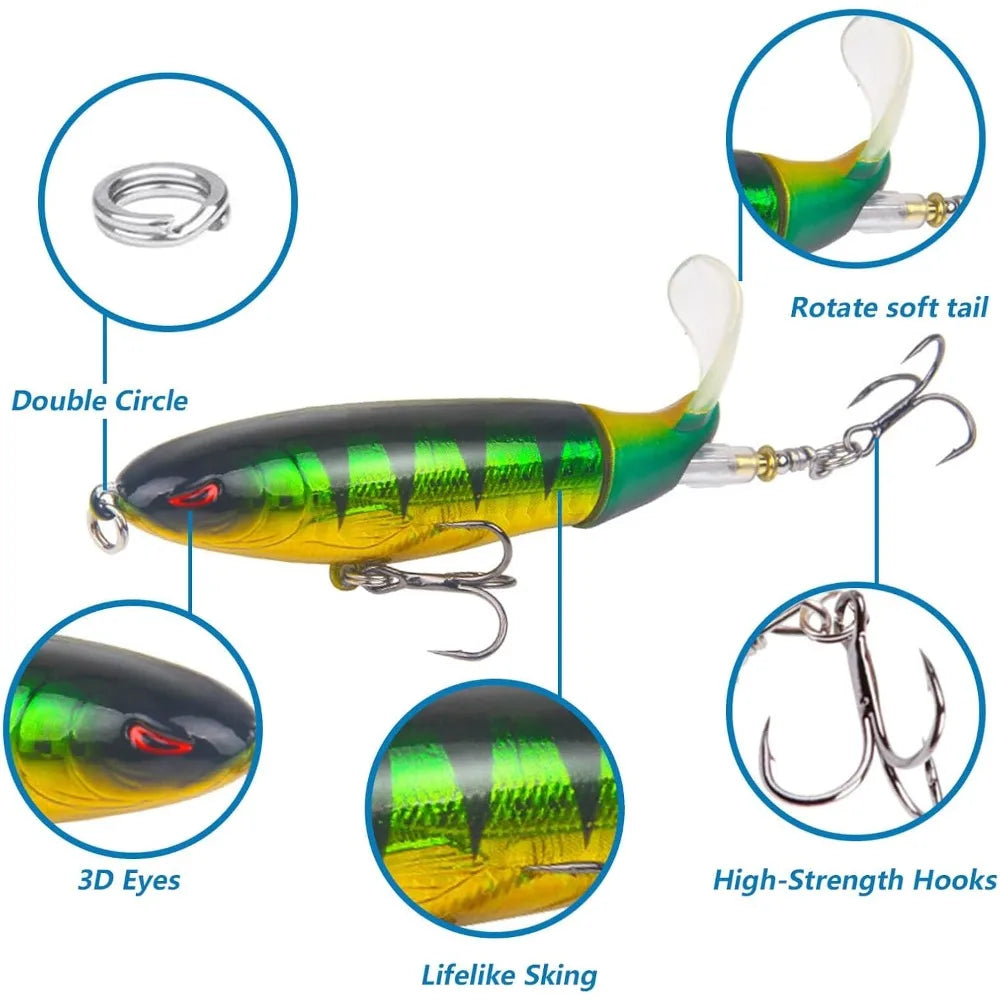 10-Piece Topwater Lure Set