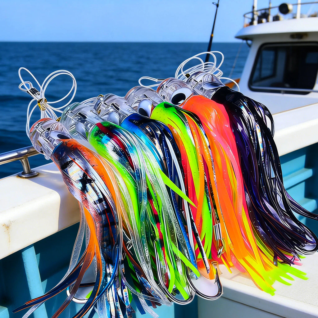 6-Piece Octopus Skirt Lure Set